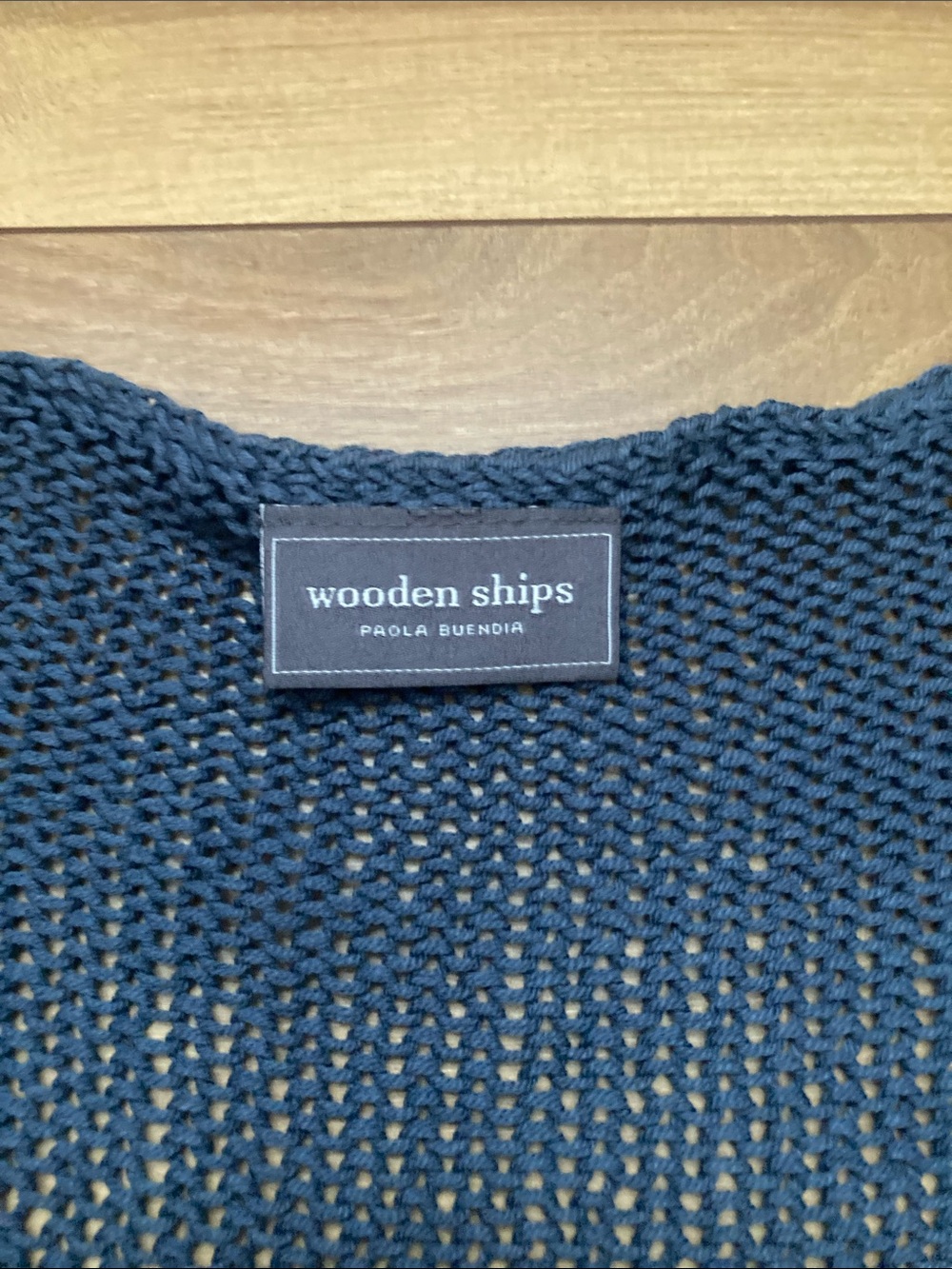 Wooden Ships Beach Graphic V-Neck Sweater - Picture 3 of 7
